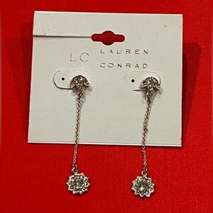 LAURA CONRAD gold tone dangling earrings